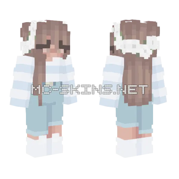Hii Girl Minecraft skin, front and back