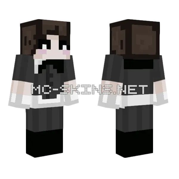 Hiko Minecraft skin, front and back
