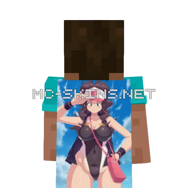 Hilda Swimsuit Minecraft cape worn on a player