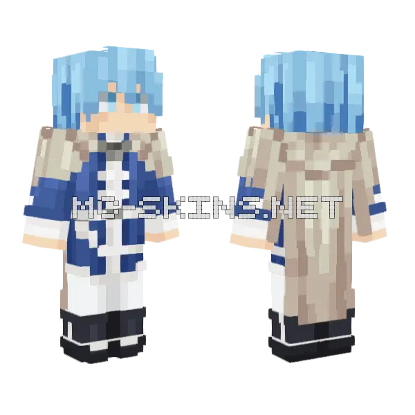 Himmel Sousou No Frieren Minecraft skin, front and back
