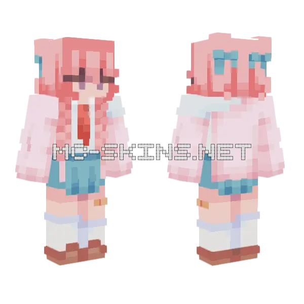Hina Chono Minecraft skin, front and back