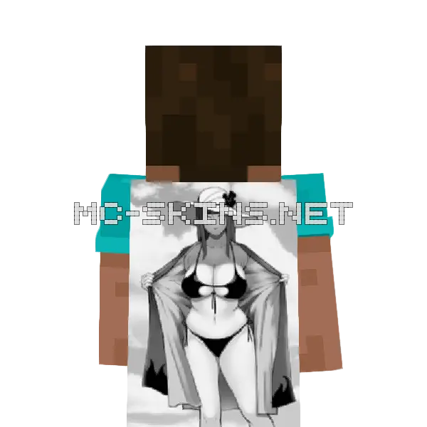 Hinata Hyuga Bikini cape, outside and lining