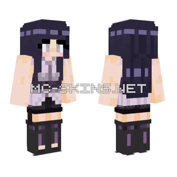 Hinata TL Minecraft skin, front and back