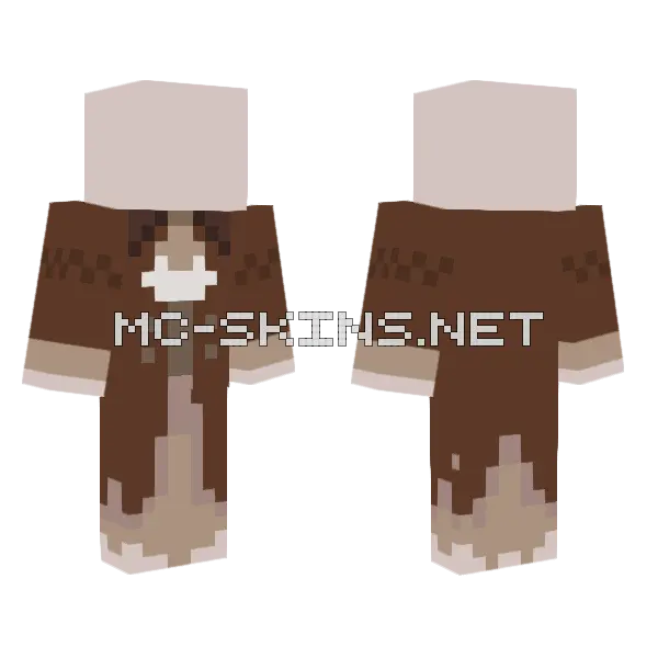 Historic Dress Minecraft skin, front and back