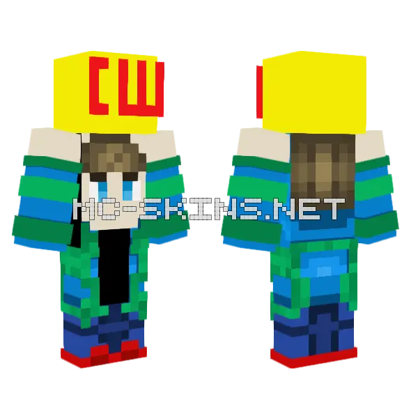 Hive Style Contest Results Minecraft skin, front and back