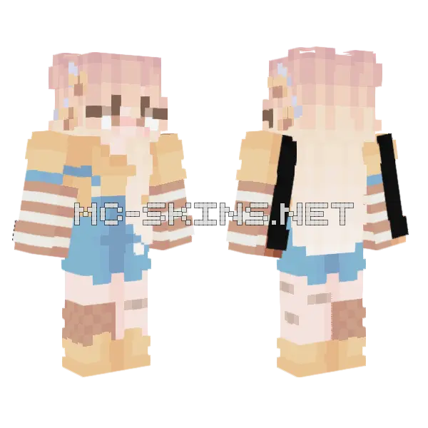 Hives Bees Minecraft skin, front and back
