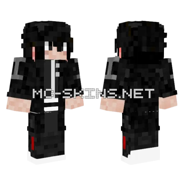 Hiyuki Kagari Minecraft skin, front and back