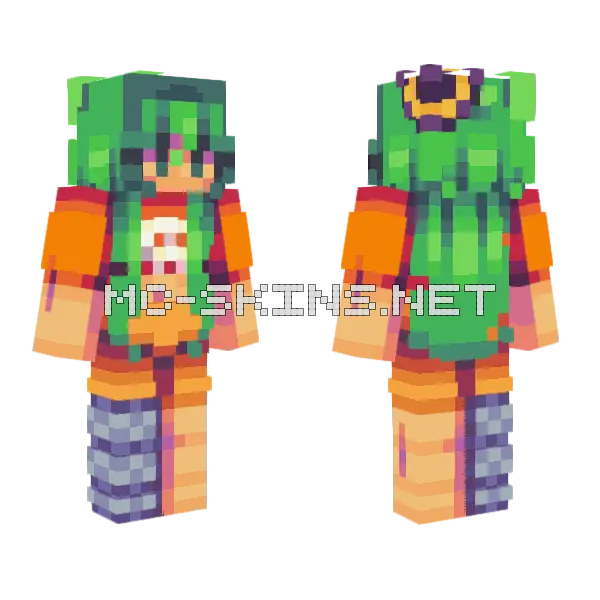 Hocus Pocus Minecraft skin, front and back