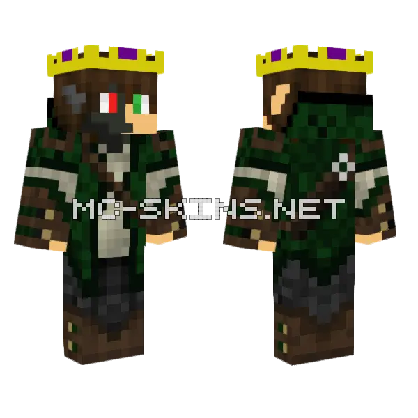 Hodorus King Minecraft skin, front and back