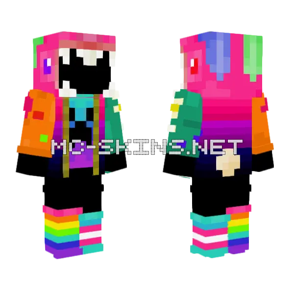 Holiday El Clothes Minecraft skin, front and back