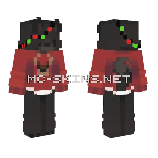 Holiday Fluff Te Minecraft skin, front and back