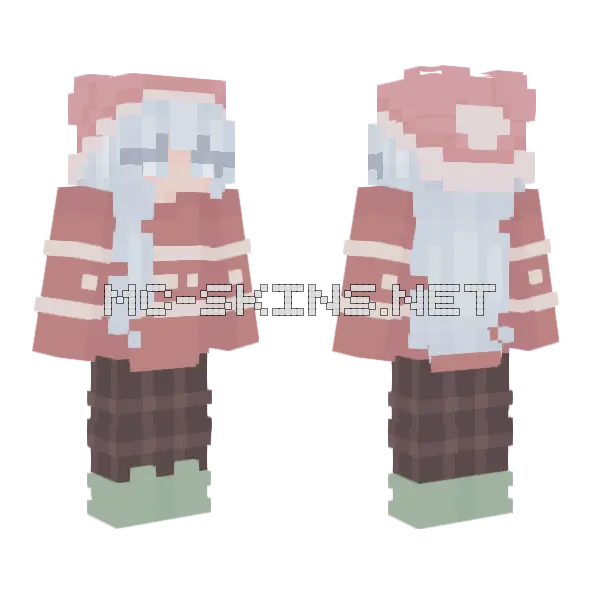 Holiday V2 Minecraft skin, front and back