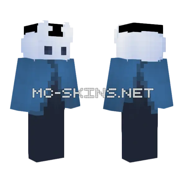 Hollow Knight El Caballerito Minecraft skin, front and back