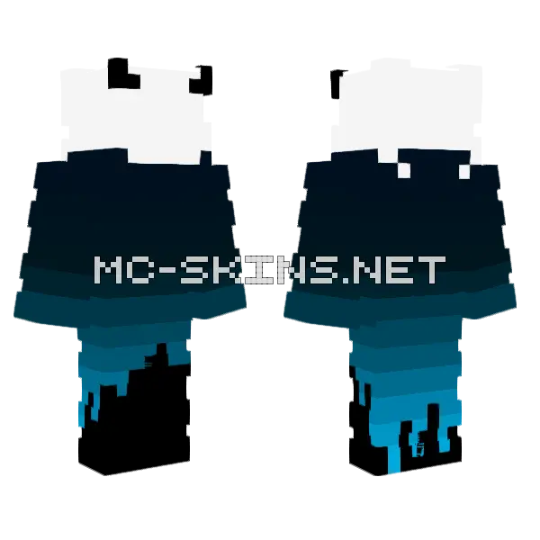Hollow Knight Kid Minecraft skin, front and back