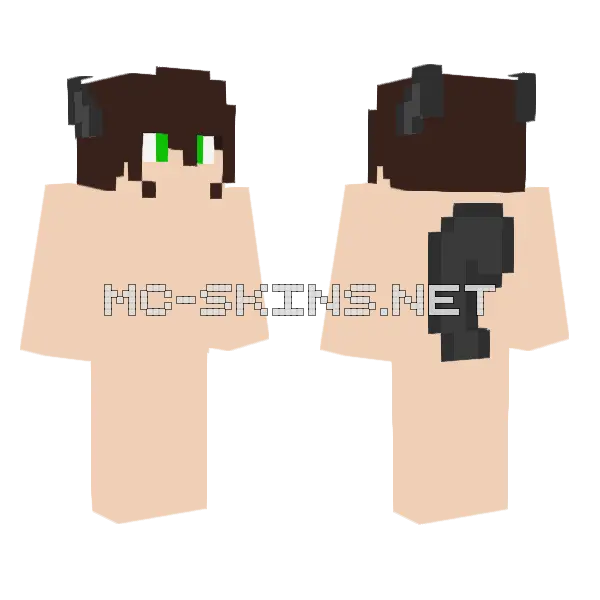 Holly The Squirrel Minecraft skin, front and back