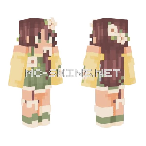 Hollyleaffs And Mistletoe Tr1 Minecraft skin, front and back