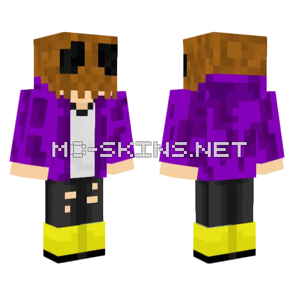 Homeless Jugah Soreim Minecraft skin, front and back