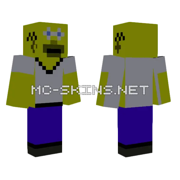 Homor Simpson Minecraft skin, front and back