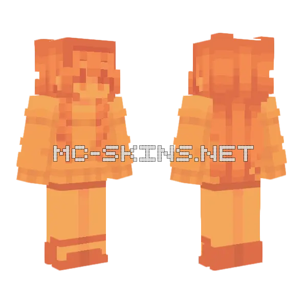 Honey Iced Tea RCE Minecraft skin, front and back