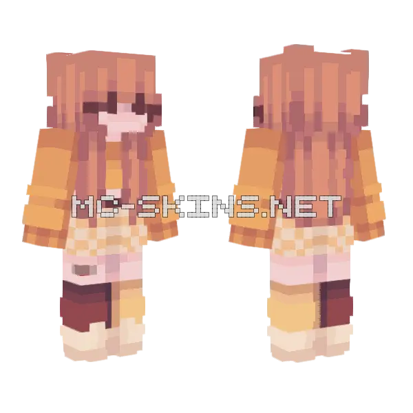 Honey Rce Minecraft skin, front and back