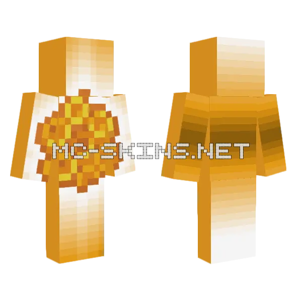 Honeycomb Minecraft skin, front and back