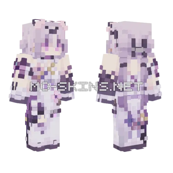 Honkai Star Rail 1 Minecraft skin, front and back