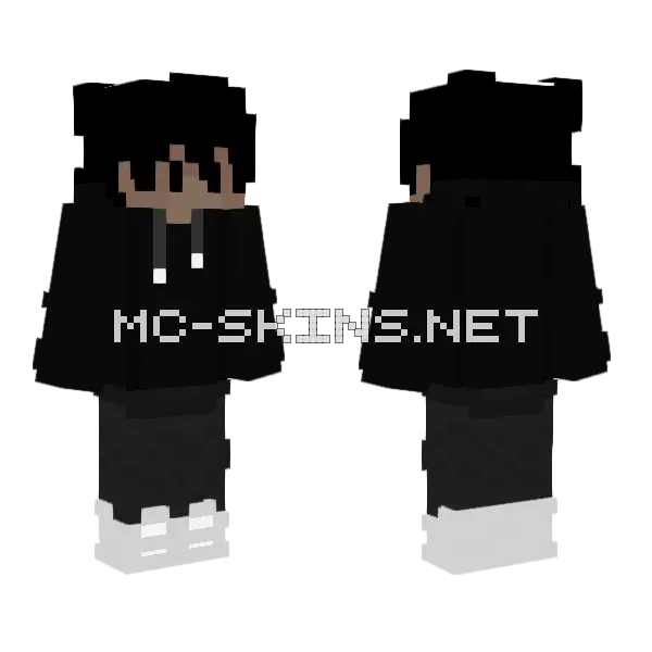 Hoodie Eboy Minecraft skin, front and back