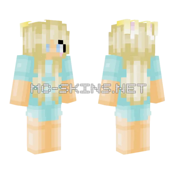 Hooman Byte Minecraft skin, front and back