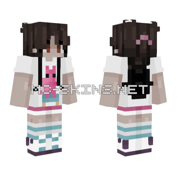 Hoops Grounded Minecraft skin, front and back