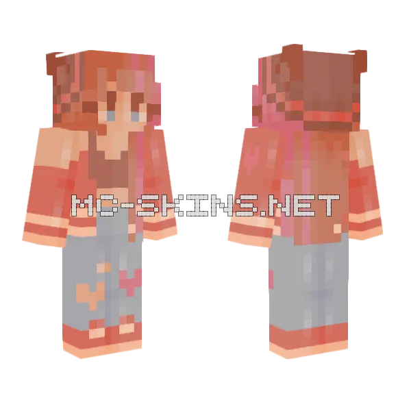 Hopeless Romantic RCE Minecraft skin, front and back