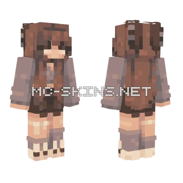 Hoppin Rce Minecraft skin, front and back