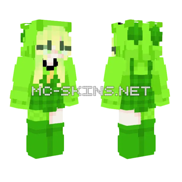 Hoppy Hopscotch Minecraft skin, front and back