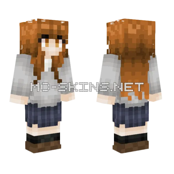 Hori From Horimiya Minecraft skin, front and back