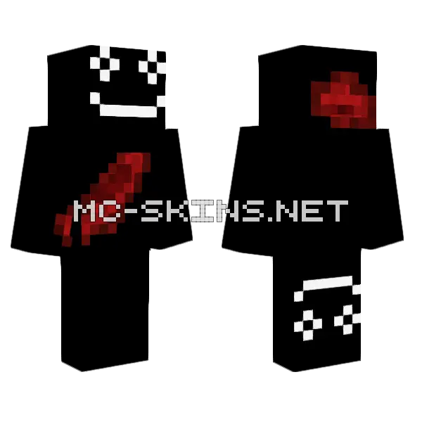 Horror Character Minecraft skin, front and back