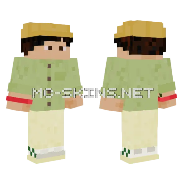 Horse Enthusiast Minecraft skin, front and back