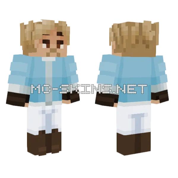 Horse Jockey Minecraft skin, front and back