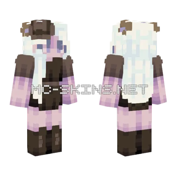 Horseback Riding Minecraft skin, front and back