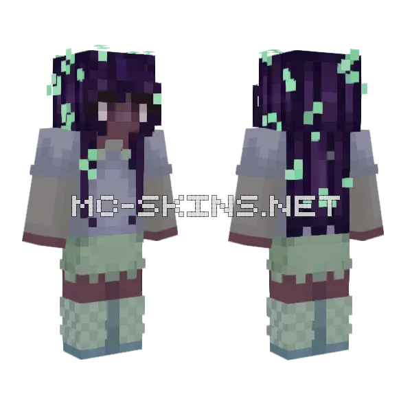 Hoshiko Minecraft skin, front and back