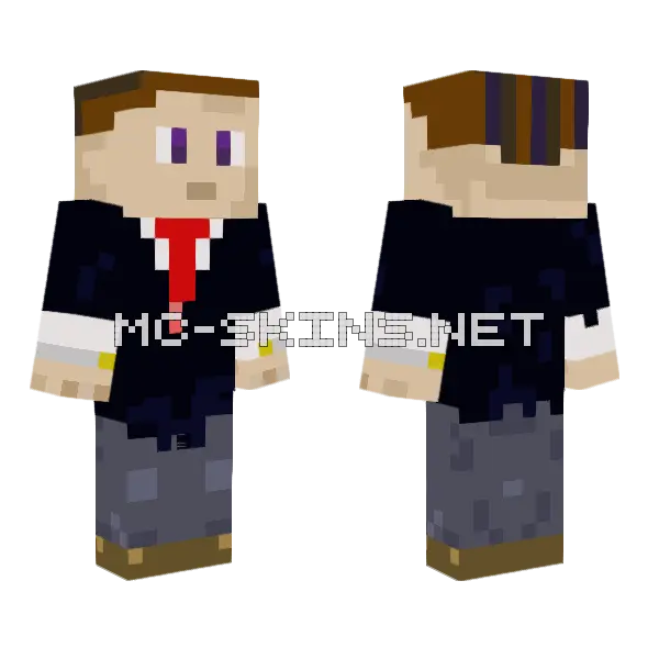 Host of Minecraft Television Minecraft skin, front and back