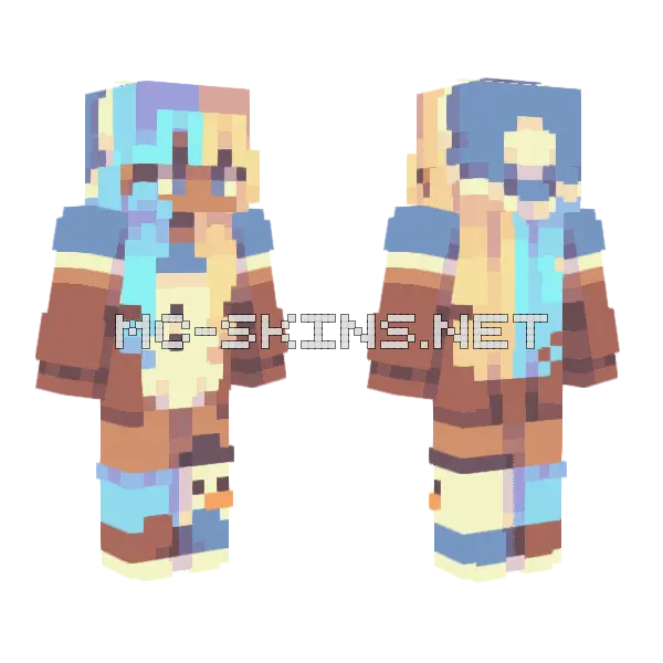 Hot Chocolate RCE Minecraft skin, front and back