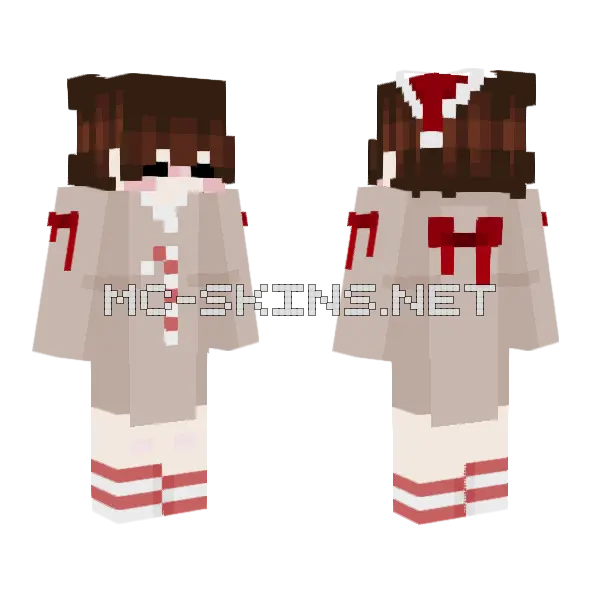 Hot Cocoa And Cuddles Minecraft skin, front and back