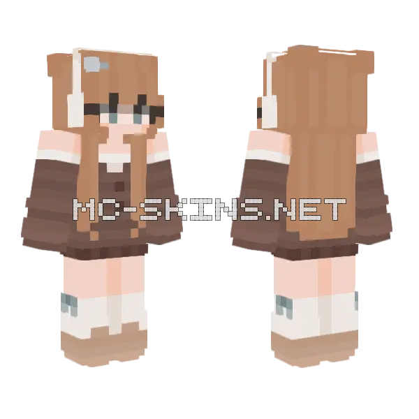 Hot Cocoa Rce Minecraft skin, front and back