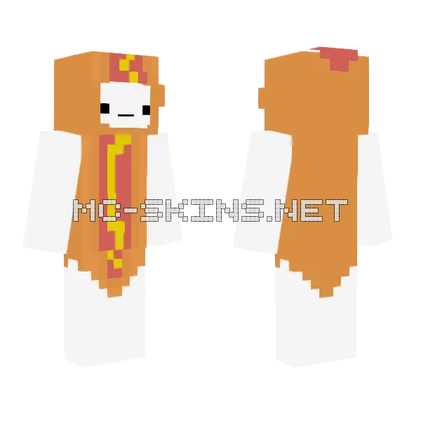 Hot Dog Lover Minecraft skin, front and back