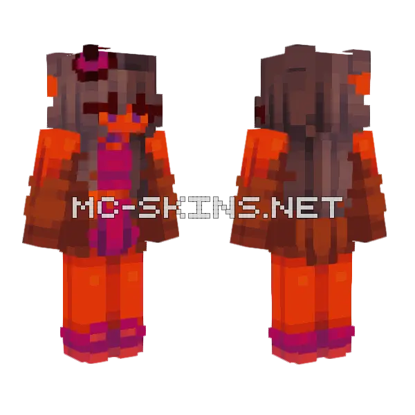 Hot Tea Minecraft skin, front and back