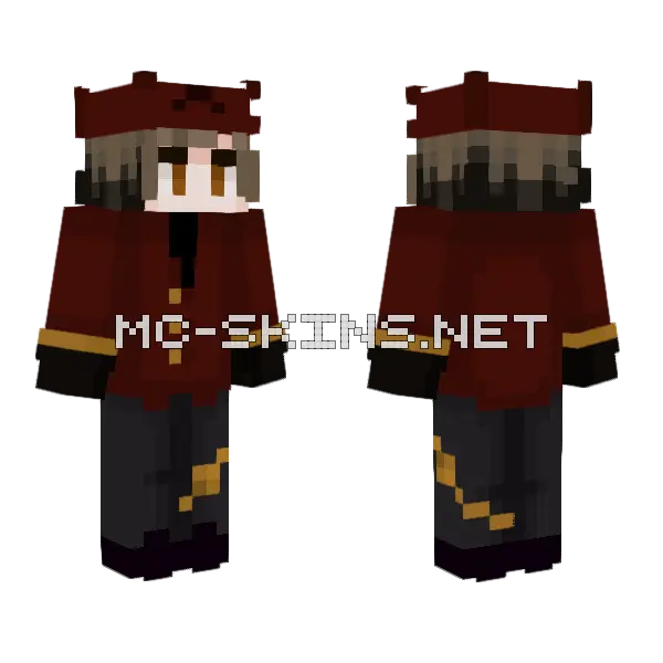 Hotel Dude Minecraft skin, front and back