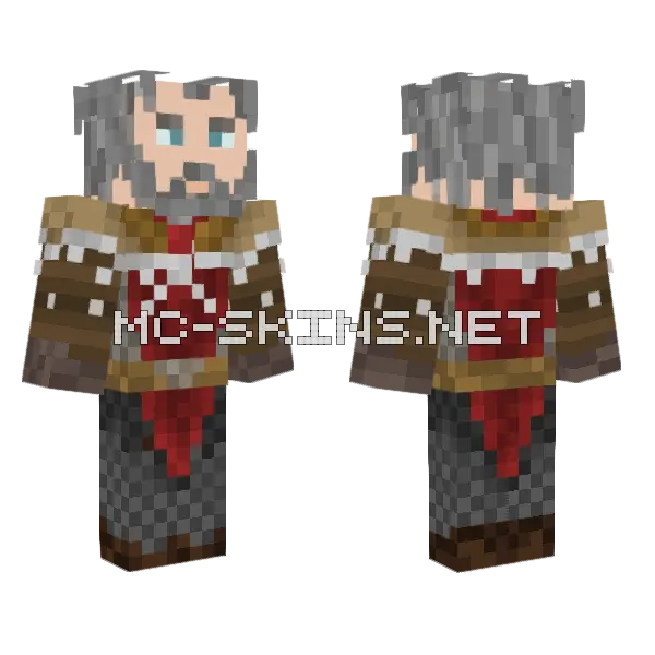 Hother Umber Minecraft skin, front and back