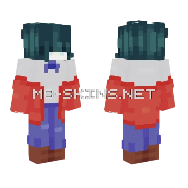Hours Away Minecraft skin, front and back