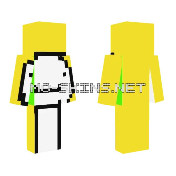 How George Sees Dream Minecraft skin, front and back