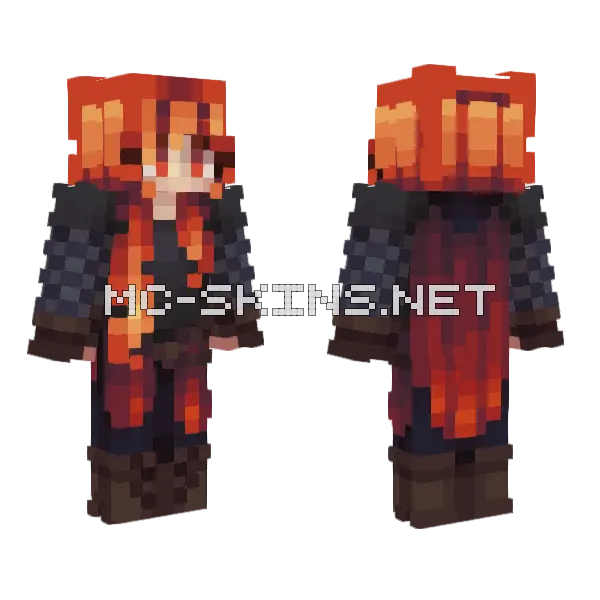 How Many Days SF11 Minecraft skin, front and back