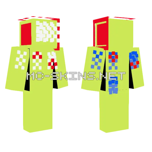 How To Make Effects Minecraft skin, front and back